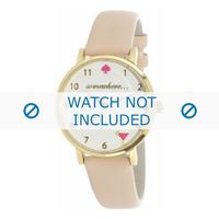 Horlogeband Kate Spade New York 1YRU0484 Leder Beige 16mm - thumbnail