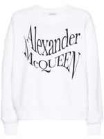 Alexander McQueen sweat en coton à logo imprimé - Blanc