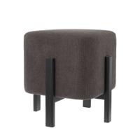 Poef Jack zwart 48cm