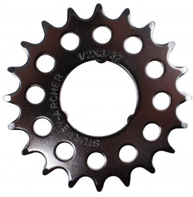 Sturmey Archer tandwiel opsteek 22T 3/32 plat zilver Sturmey Archer tandwiel opsteek 22T 3/32 plat zilver