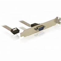 DELOCK Sleufplaat - Serieel 1xPort