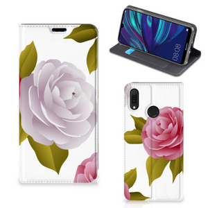 Huawei Y7 hoesje Y7 Pro (2019) Smart Cover Roses