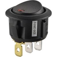 TRU COMPONENTS TC-R13-208B2-02 RD Wipschakelaar 250 V/AC 10 A 1x uit/aan Continu 1 stuk(s)