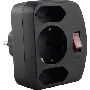 REV combi adapter, 2+1 fold netvoeding & inverter 3500 W Zwart