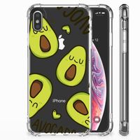 Apple iPhone Xs Max Stevig Bumper Hoesje Avocado Singing - thumbnail