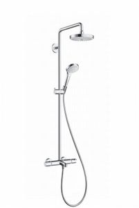 Hansgrohe Croma Select S 180 2jet Showerpipe Voor Bad Chroom-wit