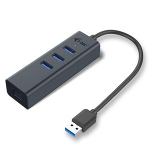 i-tec USB 3.0 Metal HUB 3 Port + Gigabit Ethernet Adapter usb-hub