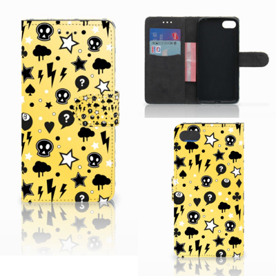 Telefoonhoesje met Naam Huawei Y5 2018 Punk Geel Telefoonhoesje met Naam Huawei Y5 2018 Punk Geel