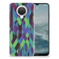 Nokia G20 | G10 TPU Hoesje Abstract Green Blue