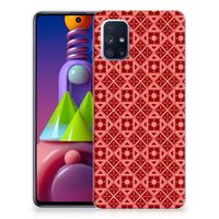 Samsung Galaxy M51 TPU bumper Batik Rood - thumbnail