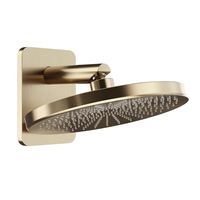 Blaufoss Onos 250  hoofddouche rond 25 cm met douchearm  brushed champagne gold