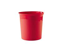 HAN Prullenbak Re-LOOP, 1 stuk, duurzaam en milieuvriendelijk, 100% gerecycled, 13 liter volume, jong design, chic en stabiel, 18148-917, rood