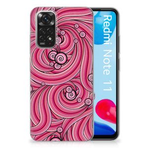 Xiaomi Redmi 10 | Redmi Note 11 4G Hoesje maken Swirl Pink