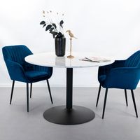 Sohome Ronde Eettafel Rune 110cm - Wit Marmer