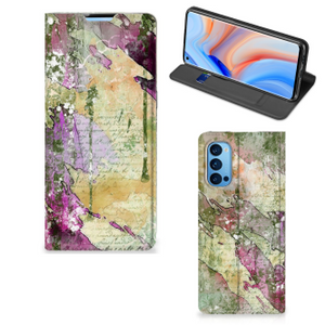 Bookcase OPPO Reno4 Pro 5G Letter Painting