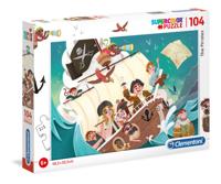 Clementoni legpuzzel Supercolor The Pirates junior 104 stukjes