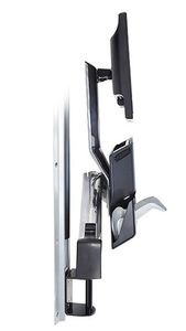 Ergotron StyleView Sit-Stand Combo Monitor-wandbeugel 1-voudig 25,4 cm (10) - 61,0 cm (24) Aluminium (gepolijst) In hoogte verstelbaar, Toetsenbordhouder,