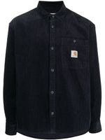 Carhartt WIP chemise en velours côtelé à patch logo - Bleu