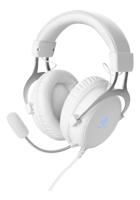 DELTACO GAMING GAM-030-W Over Ear headset Gamen Kabel Stereo Wit Volumeregeling, Microfoon uitschakelbaar (mute) - thumbnail