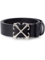 Off-White ceinture en cuir à boucle Arrow - Noir