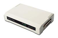 DIGITUS DN13006 Print Server 10/100 Mbit met 2 USB-poorten en 1 poort, 25-polig, parallel