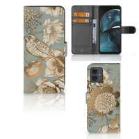 Hoesje voor Motorola Moto G14 Vintage Bird Flowers