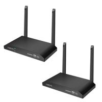 LogiLink HDW0103 - HDMI-overdrachtsset, KVM, draadloos, 150m, 1zu4, 4K @60Hz, data/video's eenvoudig via WLAN-HDMI op de tv weergeven/delen