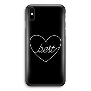 Best heart black: iPhone X Volledig Geprint Hoesje