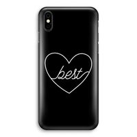 Best heart black: iPhone X Volledig Geprint Hoesje - thumbnail