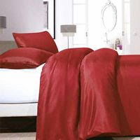 Dekbedovertrek Satin Point - Tweepersoons (200x200 cm) - Rood Microvezel - Dessin: Strepen - Zensation - Dekbed-Discounter.nl - thumbnail