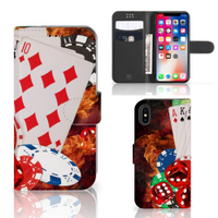 Apple iPhone X | Xs Wallet Case met Pasjes Casino - thumbnail