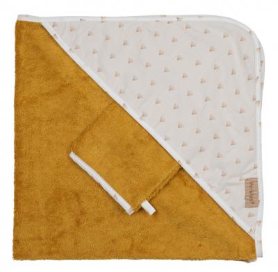 Pericles badcapset 80 cm katoen/bamboe oker