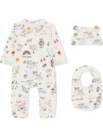 Dolce & Gabbana Kids trousseau de naissance à imprimé graphique - Blanc - thumbnail