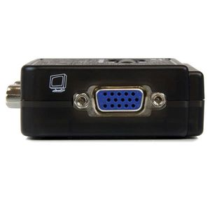 StarTech.com 2-poort USB KVM-switch Zwart met Audio en Bekabeling