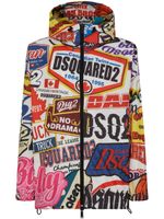 DSQUARED2 veste à imprimé graphique - Rouge