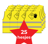 Houd 1,5 meter afstand hesje - Voordelige keuze - 25 hesjes