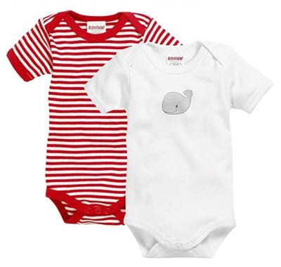 Playshoes romper Walvis korte mouw navy/