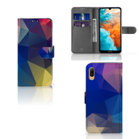 Huawei Y6 (2019) Book Case Polygon Dark