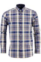 Fynch-Hatton Casual Fit Overhemd blauw, Ruit