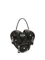 Moschino sac Biker à design de cœur - Noir