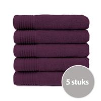 The One Handdoek Deluxe 50x100 550 gr Plum (5 stuks)
