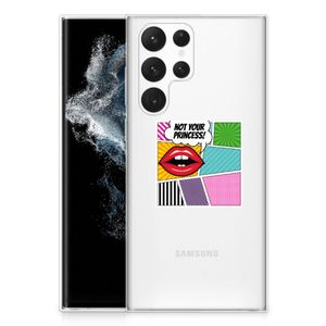 Samsung Galaxy S22 Ultra Silicone Back Cover Popart Princess