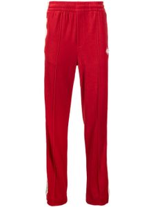 Casablanca pantalon de jogging rayé à patch logo - Rouge