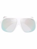 Moncler Eyewear lunettes de soleil à monture oversize - Blanc