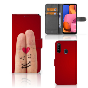 Samsung Galaxy A20s Wallet Case met Pasjes Liefde - Origineel Romantisch Cadeau