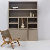 Wandkast Xander Beige XL 220cm - Giga Meubel