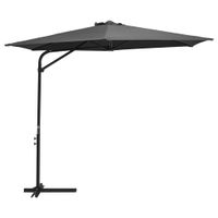 Parasol met stalen paal 300x250 cm antraciet - thumbnail