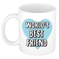 Cadeau koffiemok voor beste vriend of vriendin - worlds best friend - 300 ml