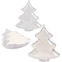 Creativ Company 52151 kerstornament Kerstboomversiering Kunststof Transparant 5 stuk(s)