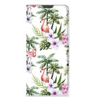 Motorola Moto G51 5G Hoesje maken Flamingo Palms - thumbnail